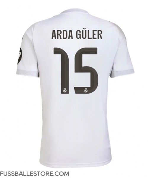 Günstige Real Madrid Arda Guler #15 Heimtrikot 2025-26 Kurzarm Günstige Real Madrid Arda Guler #15 Heimtrikot 2025-26 Kurzarm